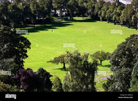 Park In Grounds Of Clitheroe Castle Stock Photo, Royalty Free Image ...