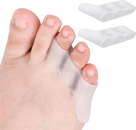 Pinky Toe Separatortoe Cushion 6pcs Little Toe Straightener Gel Sup