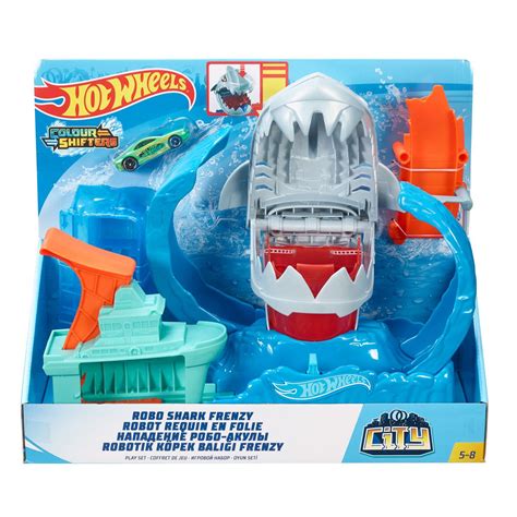 Hot Wheels Robo Shark Frenzy Playset Entertainment Earth