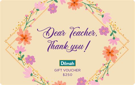 Teacher's Day - Gift Card – Dilmah Tea