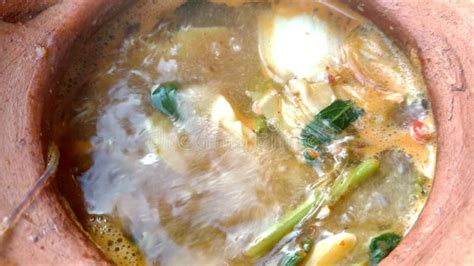 Jim Jum Close Up Top View Thai Hot Pot In Clay Pot Stock Footage Video Of Pork Asian