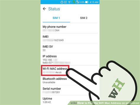 How To Find The Wifi Mac Address On An Android 5 Steps