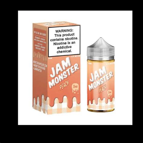 Peach E Liquid By Jam Monster 100ml Vape Device Jam Monster