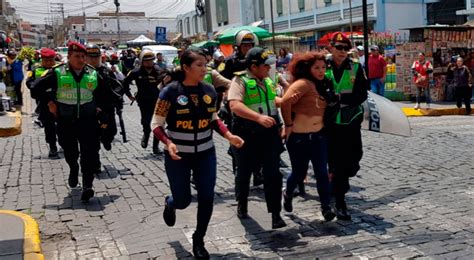 Arequipa Mujeres Se Salvan De Ser Linchadas Por Comerciantes De