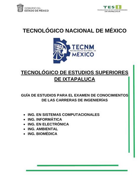 Pdf Tecnol Gico Nacional De M Xico De Ingenierias Pdf Lengua