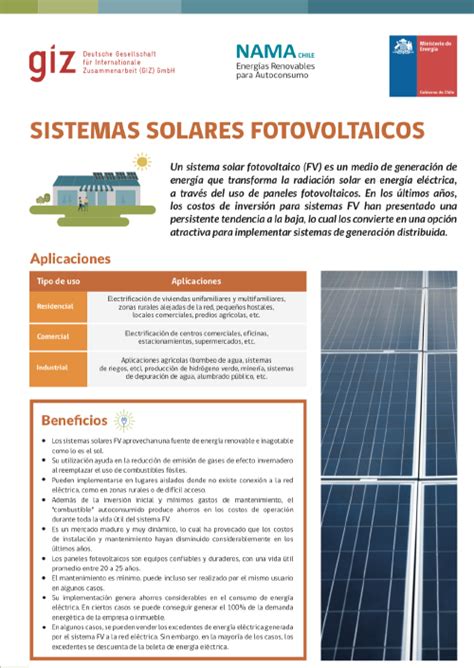 Ficha Técnica Sistemas Solares Fotovoltaicos Cluster de Energía 4e