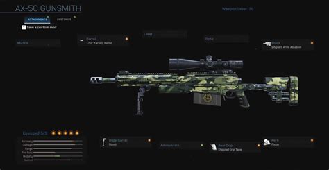 Call Of Duty Modern Warfare Ax Meilleur Sniper Du Jeu