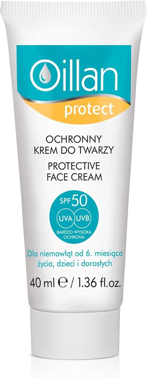 Dermokosmetyk Oillan Protect Ochronny Krem Do Twarzy SPF 50 40 Ml