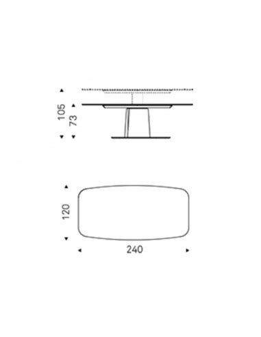 Table Cattelan Italia Aviator Keramik Lift Bartolomeo Italian Design