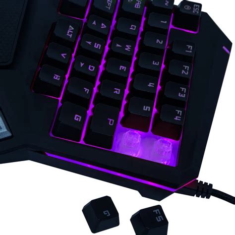 Delux T Pro Colors Led Backlit Single Hand Professional Gaming