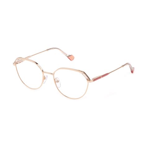 Yalea Vya Inge Am Polished Copper Gold Eyeglasses Woman