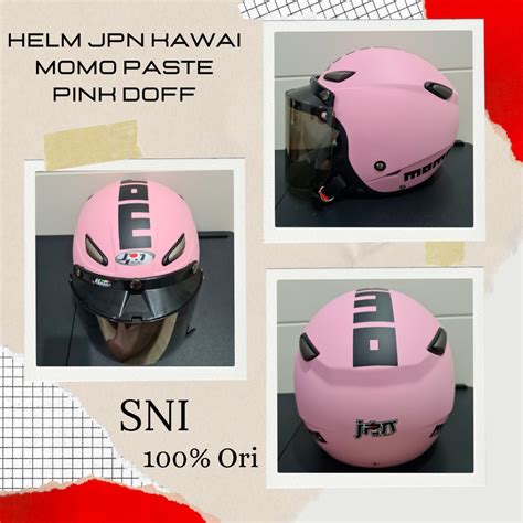 Jual Jpn Helm Retro Jpn Momo Pastel Pink Doff Kaca Datar Helm Jpn Helm