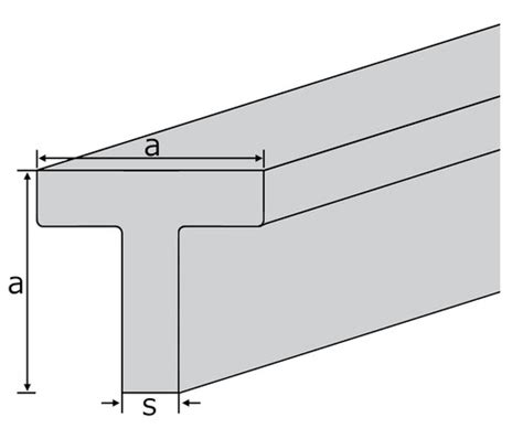 Aluminium T Profile En Aw 6060 Almgsi05 60x60x6 Mm Extruded T66