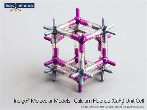 Fluorite Molecular Model Kit, 132 atoms, 271 bonds, Indigo