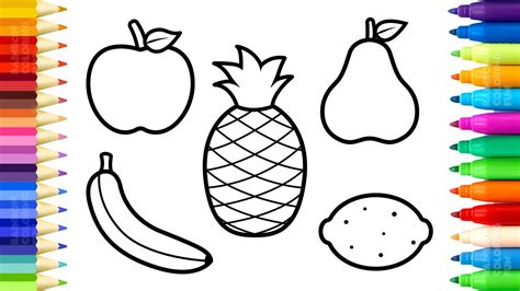 21+ Amazing Image of Fruit Coloring Pages - entitlementtrap.com