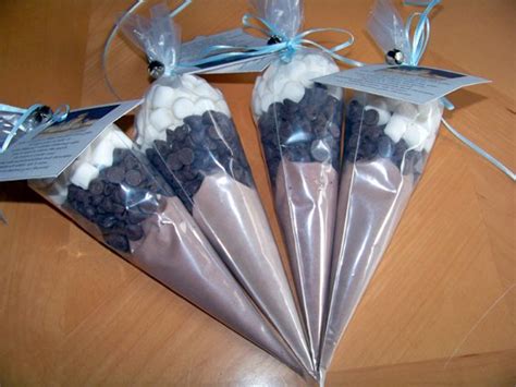 Hot Chocolate Cocoa Cone Favors Set 10