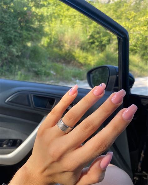 Nail Inspo Evil Eye Nails Nude Nails Nail Inspo