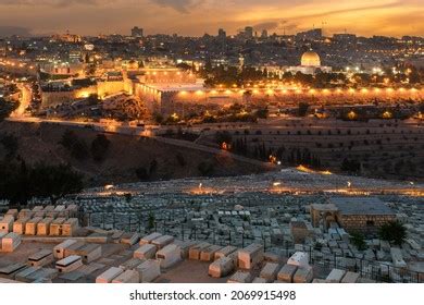 View Jerusalem Old City Sunset Israel Stock Photo 1080937451 | Shutterstock