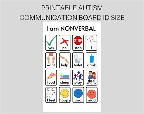 Autism Communication Pecs Board Autism Visual Aid Pecs - Etsy