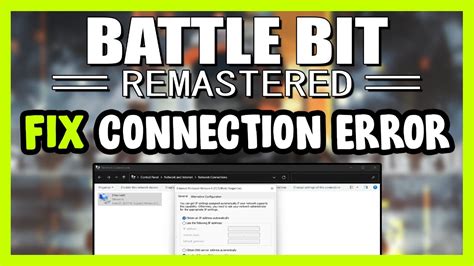 How To FIX BattleBit Remastered Connection Server Error YouTube