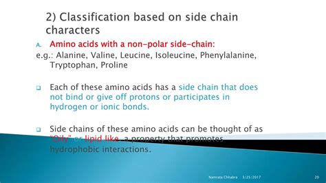 Classification Of Amino Acids Ppt