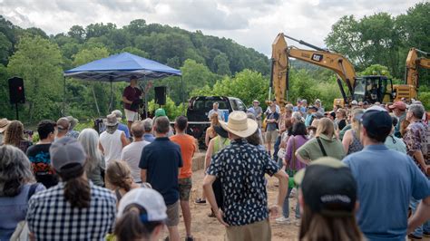Breaking ground for Taylor's Wave, Riverside Park expansion in Woodfin