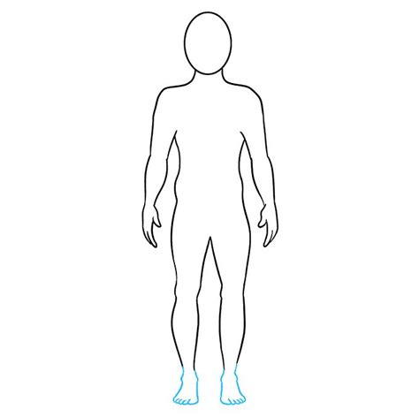 How To Draw A Body Outline Really Easy Drawing Tutorial Body