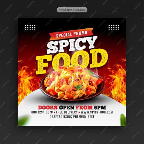 Premium Psd Psd Restaurant Banner Template