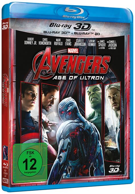 Avengers Age Of Ultron Blu Ray 3D 2D Blu Ray