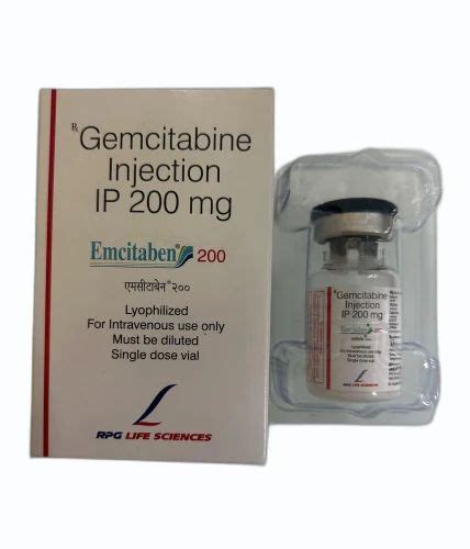 Gemcitabine 200 Mg Injection At Rs 1260 Vial Gemcitabine Injection In