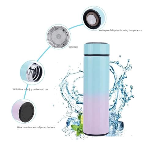 LED Temperature Water Bottle Display LED Indicator Water Bottle Hot Cool Ml Bottle Buzz Shop