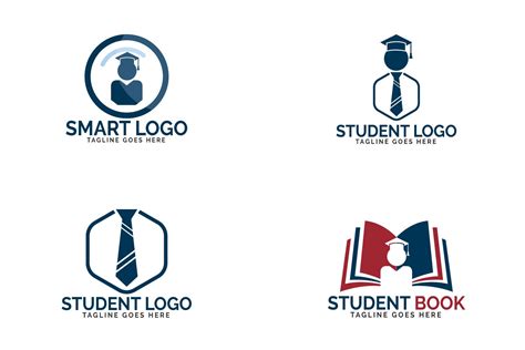 Student logo set. Educational and institutional logo design. (174508 ...