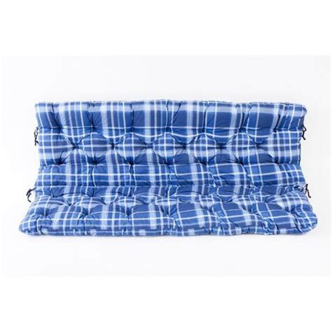 Coussin A Carreux Haut Dossier Pour De Banc De Jardin Hanko Si Ges