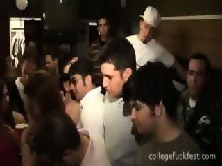 Blonde Coed Gets Railed In Front Of Party Goers