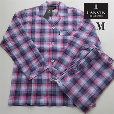 【未使用】【送料210円】定価14300円 【mサイズ】春夏素材 ランバン 紳士 パジャマ Lanvin Collection メンズパジャマ