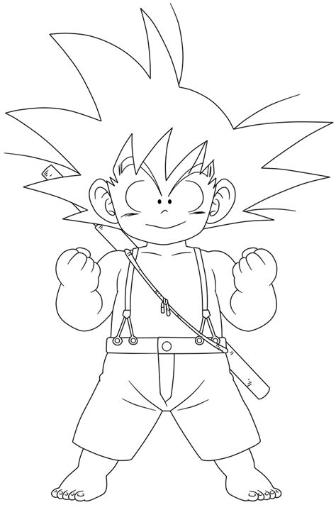 Dragon Ball Kid Goku 45 Lineart By Superjmanplay2 On Deviantart