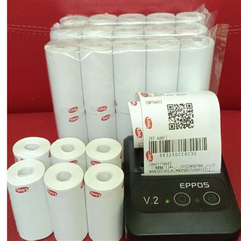 Jual KERTAS SETRUK THERMAL LOGO LINK 58x30mm Paket 10 Roll Shopee