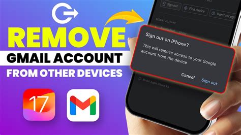 How To Remove Gmail Account From Other Devices On Iphone Logout Gmail