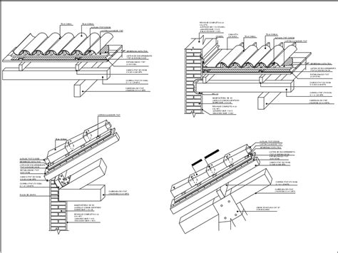 Telhado De Telha Colonial Em Autocad Baixar Cad Gr Tis Kb