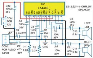 Ic Amplifier Circuit Diagram La Ic Datasheet Pdf Ic