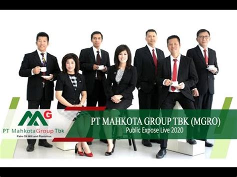 PUBLIC EXPOSE LIVE PT MAHKOTA GROUP TBK TAHUN 2020 YouTube