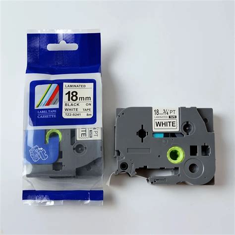 Compatible 18mm tze s241 tz s241 tz s241 White strong adhesive tape ...