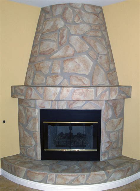 Faux Stone Fireplace - HouseArt Custom Painting