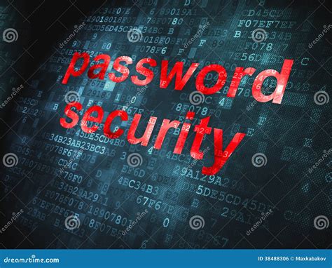 Password Security On Digital Background Stock Illustration