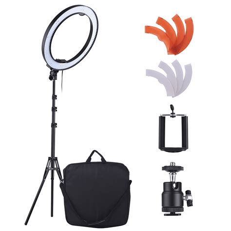 Andoer Inch K Led Video Light Dimmable Photography Ring Fill