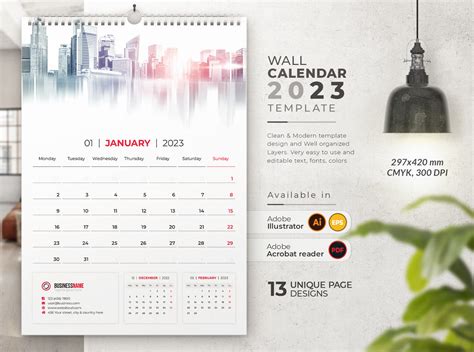 Business Wall Calendar 2023 on Behance