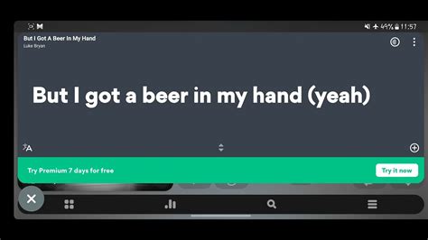 Luke Bryan But I Got A Beer In My Hand Official Instrumental Lyric