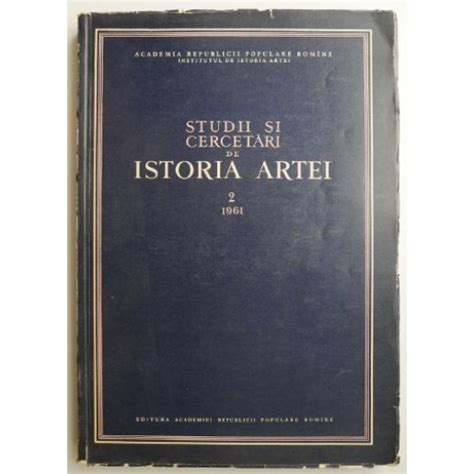 Studii Si Cercetari De Istoria Artei Vol