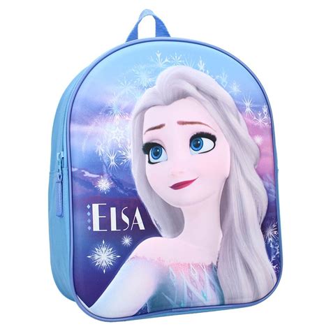 Sac à dos maternelle La reine des neiges 2 Elsa 3D 32 CM Cartable Frozen