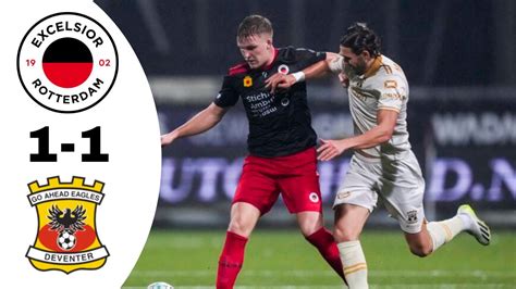 SBV Excelsior VS Go Ahead Eagles 1 1 Highlights Eredivisie 2023 2024